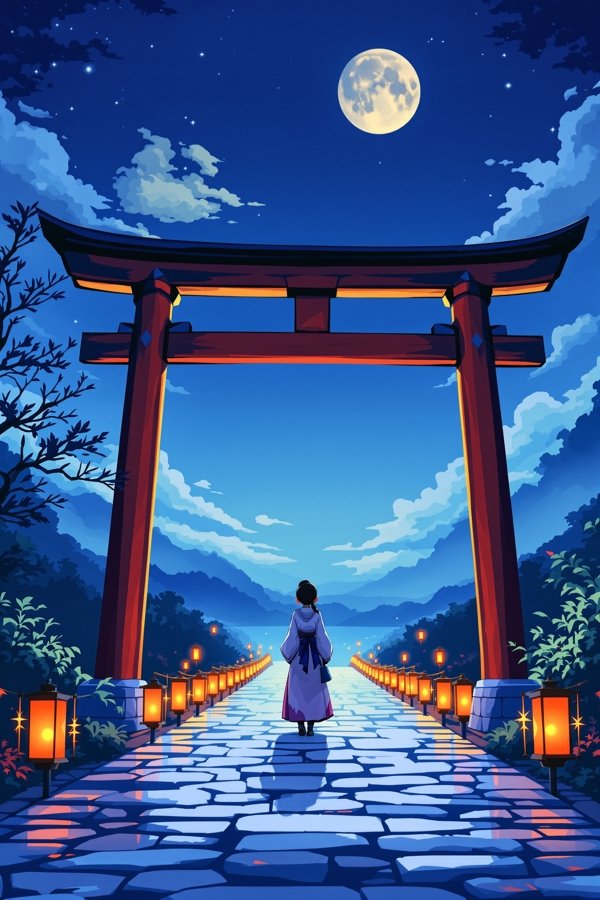 月读神社的见习巫女 动画海报 月读神社的见习巫女 动画海报
